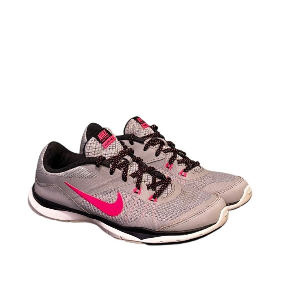 Nike Training Flex TR 5 Women's Size 7 Gray Black Pink Running Shoes